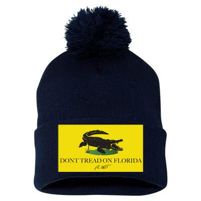 Don't Tread On Florida Ron Desantis Pom Pom 12in Knit Beanie