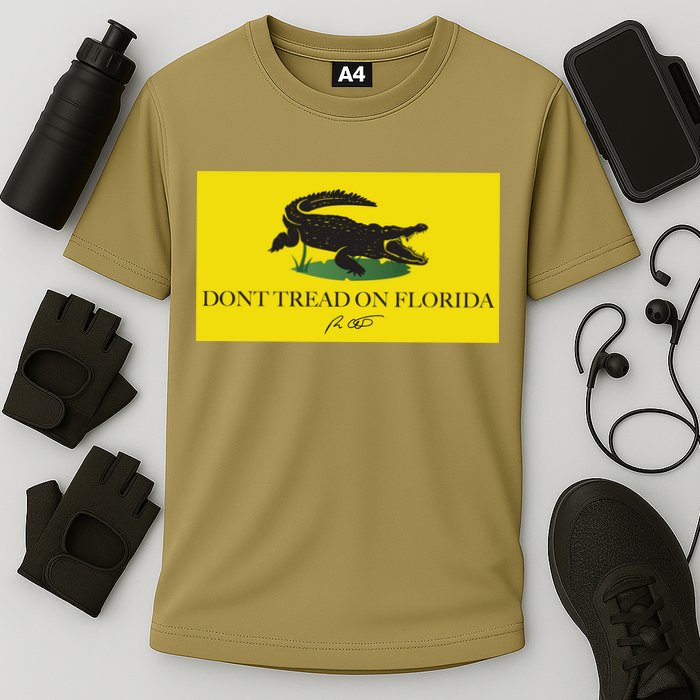 Don't Tread On Florida Ron Desantis Cooling Performance Crew T-Shirt