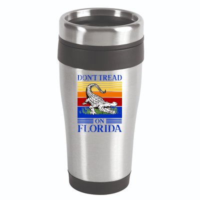 Don't Tread On Florida Gator Vintage 16oz Travel Tumbler
