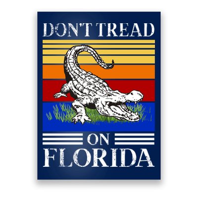Don't Tread On Florida Gator Vintage Poster