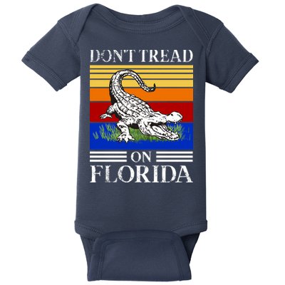 Don't Tread On Florida Gator Vintage Baby Bodysuit