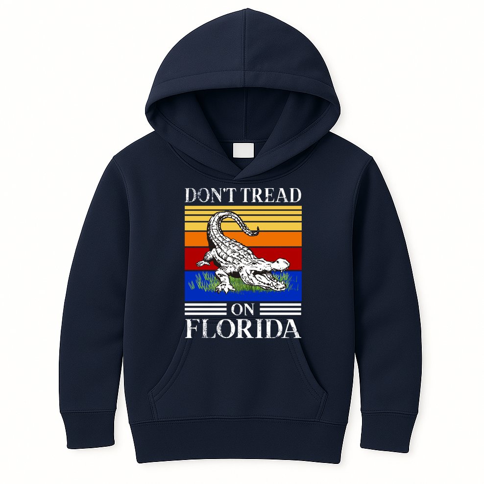 Don't Tread On Florida Gator Vintage Kids Hoodie