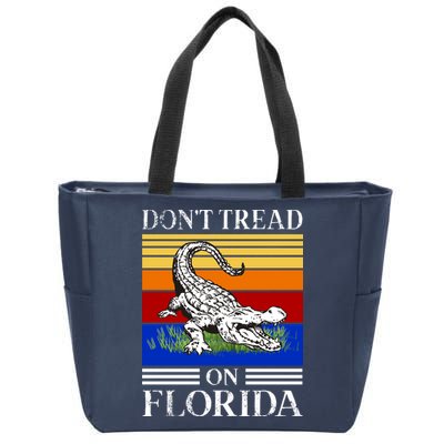 Don't Tread On Florida Gator Vintage Zip Tote Bag