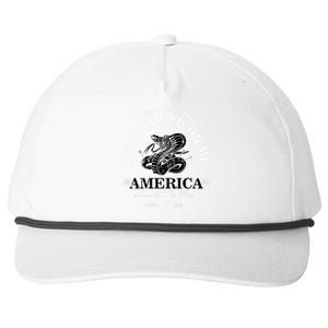 Dont Tread On Me Land Of The Free Liberty Or Death Snapback Five-Panel Rope Hat