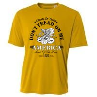 Dont Tread On Me Land Of The Free Liberty Or Death Cooling Performance Crew T-Shirt