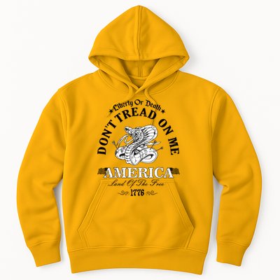 Dont Tread On Me Land Of The Free Liberty Or Death Hoodie