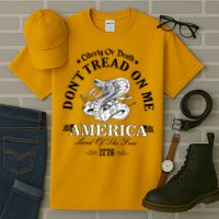 Dont Tread On Me Land Of The Free Liberty Or Death Tall T-Shirt