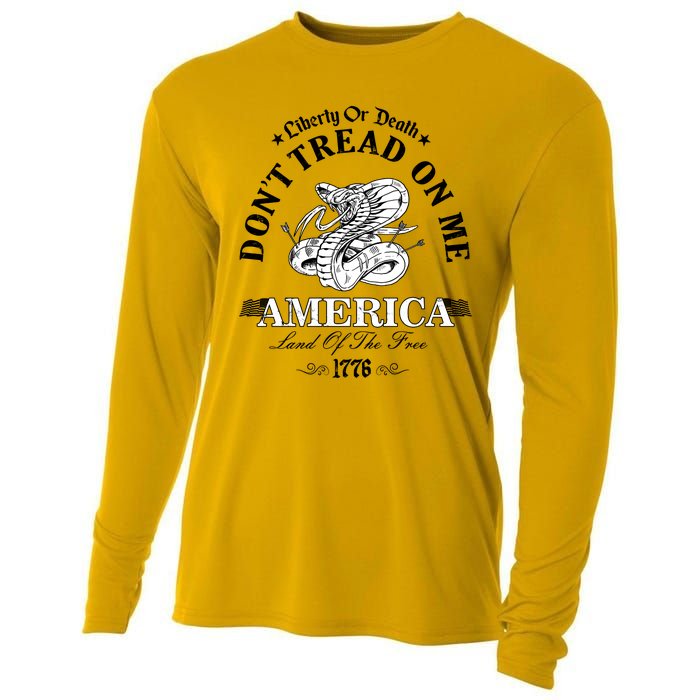 Dont Tread On Me Land Of The Free Liberty Or Death Cooling Performance Long Sleeve Crew