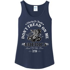 Dont Tread On Me Land Of The Free Liberty Or Death Ladies Essential Tank