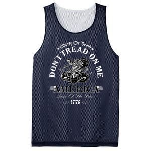 Dont Tread On Me Land Of The Free Liberty Or Death Mesh Reversible Basketball Jersey Tank