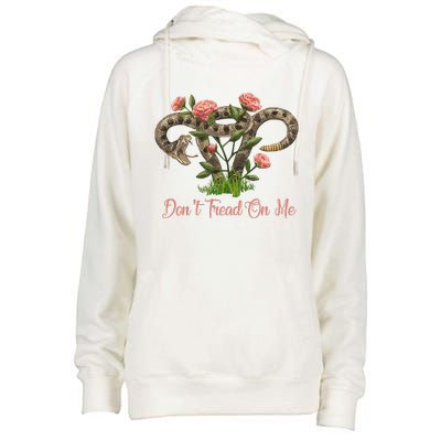 Don’T Tread On Me Womens Funnel Neck Pullover Hood