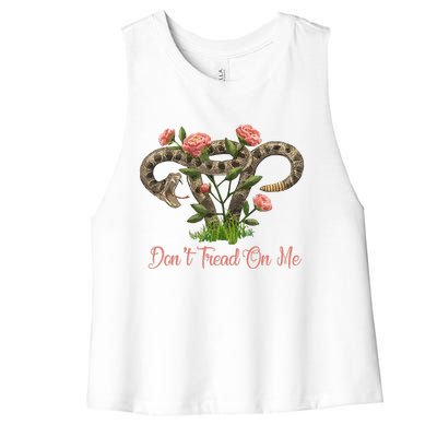 Don’T Tread On Me Women's Racerback Cropped Tank