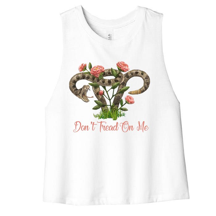 Don’T Tread On Me Women's Racerback Cropped Tank