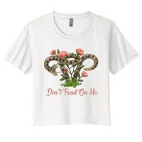 Don’T Tread On Me Women's Crop Top Tee