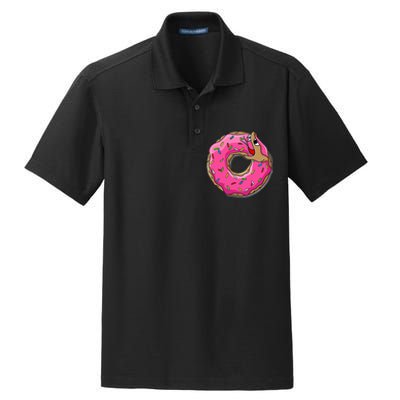 Donut Tread On Me  Dry Zone Grid Polo