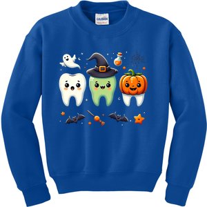 Dentist Trick Or Th Halloween Cute Dental Halloween Th Gift Kids Sweatshirt