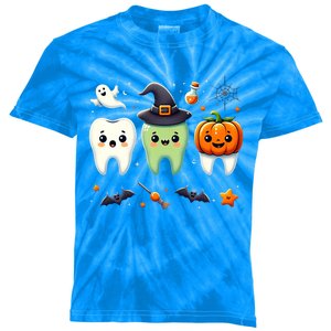 Dentist Trick Or Th Halloween Cute Dental Halloween Th Gift Kids Tie-Dye T-Shirt