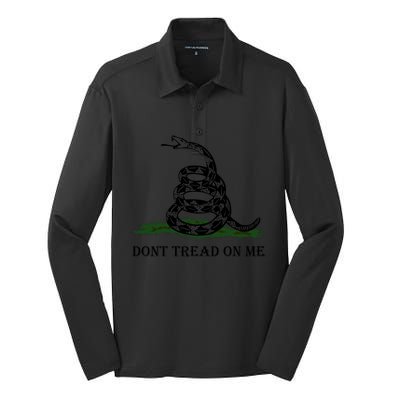 Dont Tread On Me | Gadsden Flag Silk Touch Performance Long Sleeve Polo