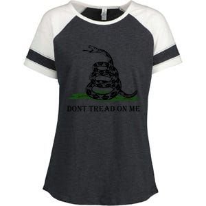 Dont Tread On Me | Gadsden Flag Enza Ladies Jersey Colorblock Tee