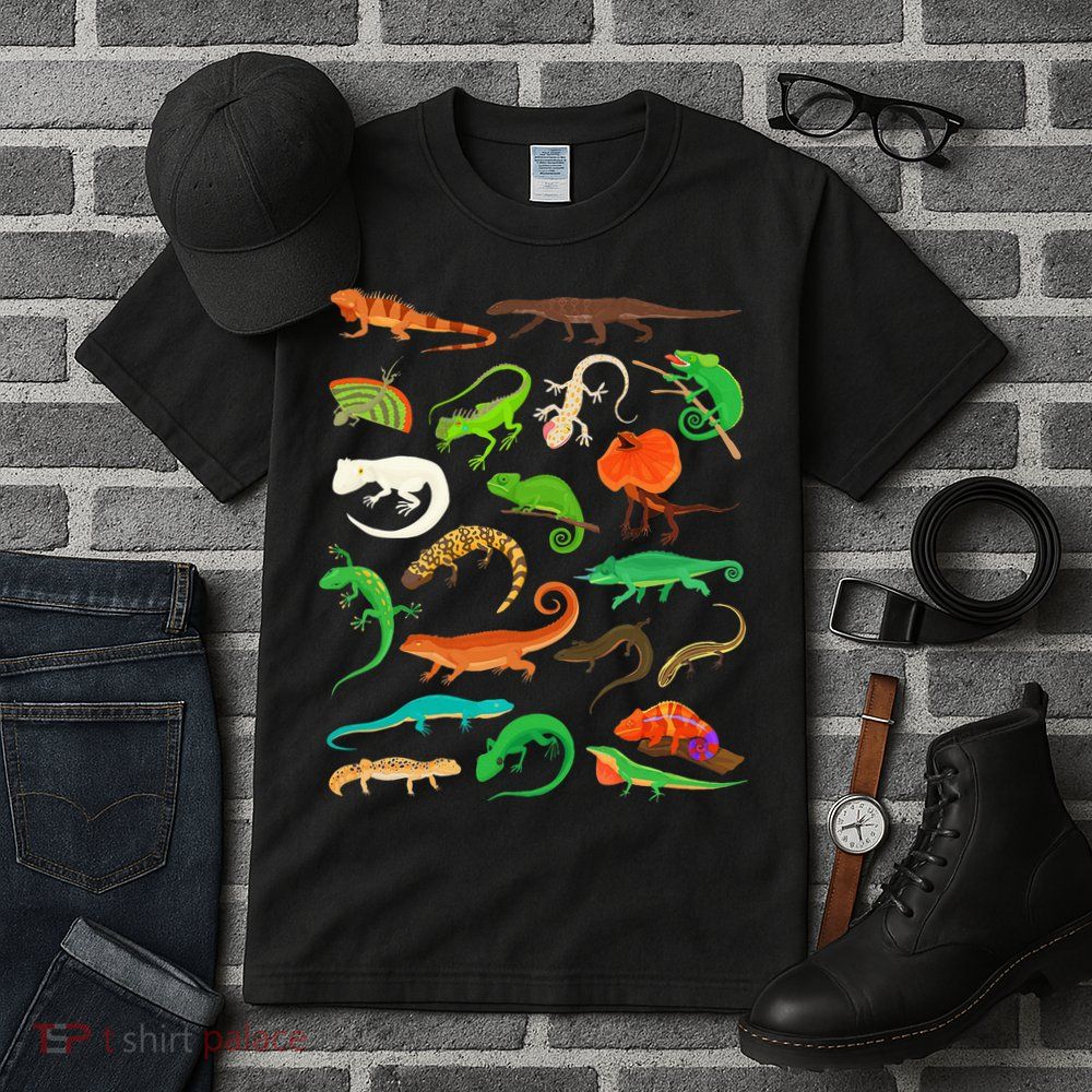Different Types Of Lizards Educational Lizard Tall T-Shirt