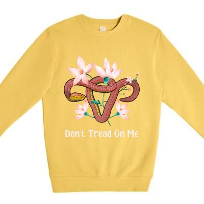 Don’t Tread On Me Uterus Gift Premium Crewneck Sweatshirt