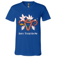 Don’t Tread On Me Uterus Gift V-Neck T-Shirt