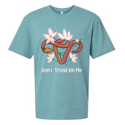 Don’t Tread On Me Uterus Gift Sueded Cloud Jersey T-Shirt