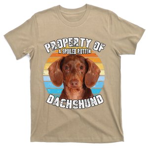 Dachshund Tan Owner Lover Property Of Cute Dog T-Shirt