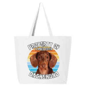 Dachshund Tan Owner Lover Property Of Cute Dog 25L Jumbo Tote