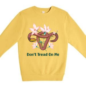 Don’t Tread On Me Uterus Gift Premium Crewneck Sweatshirt