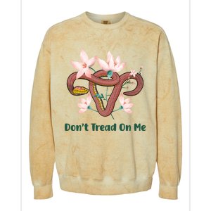 Don’t Tread On Me Uterus Gift Colorblast Crewneck Sweatshirt