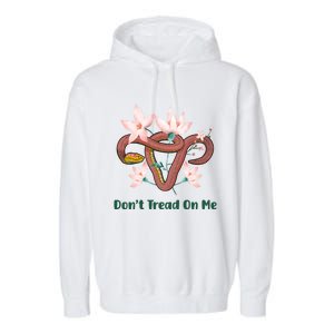 Don’t Tread On Me Uterus Gift Garment-Dyed Fleece Hoodie