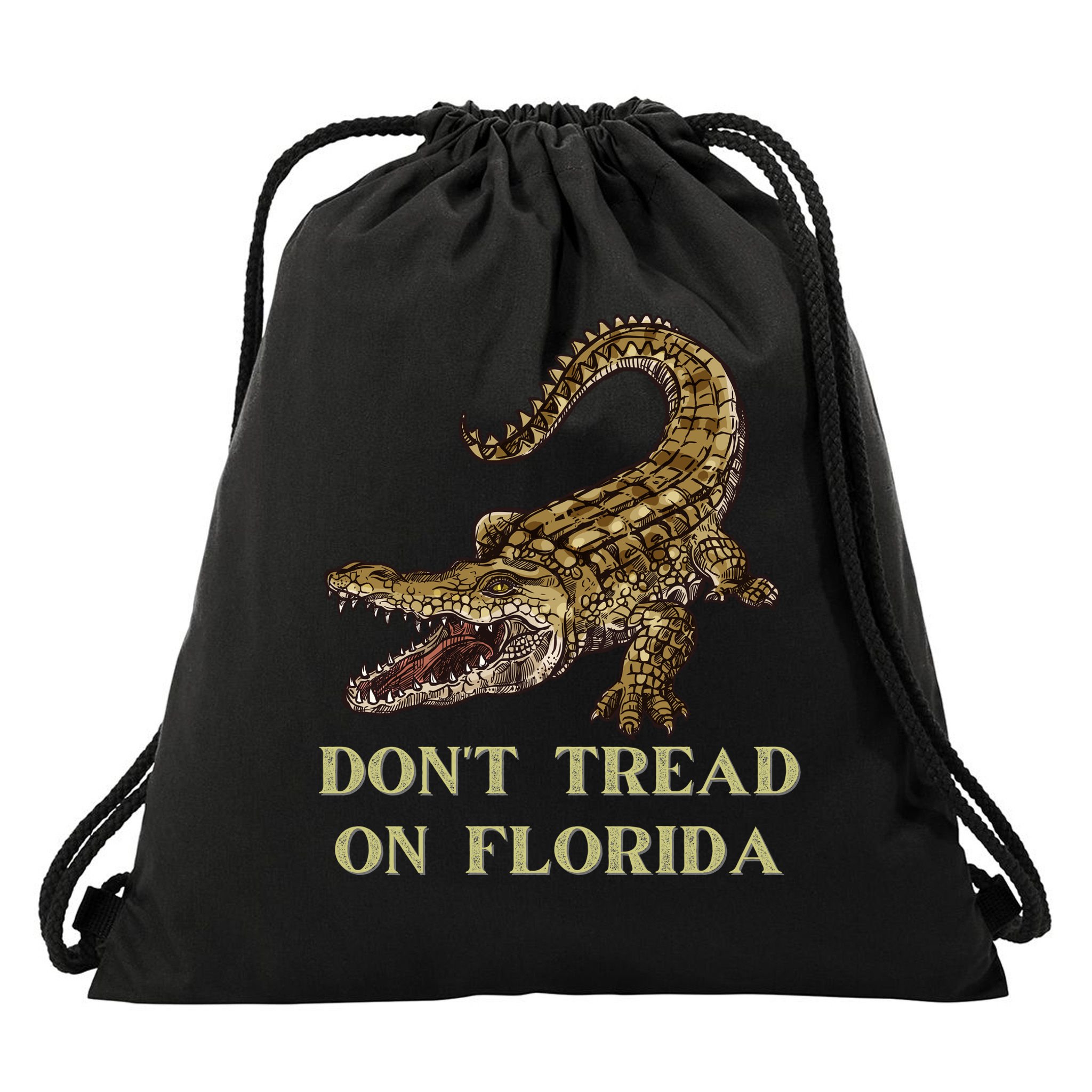 Don't Tread On Florida Drawstring Bag