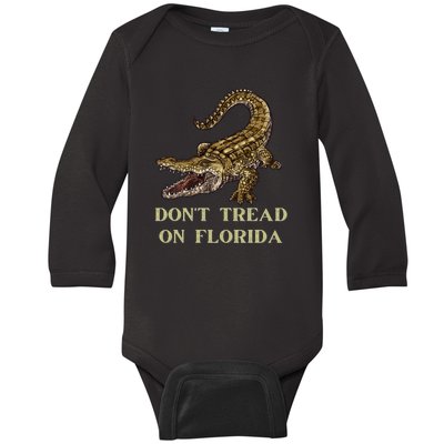 Don't Tread On Florida Baby Long Sleeve Bodysuit