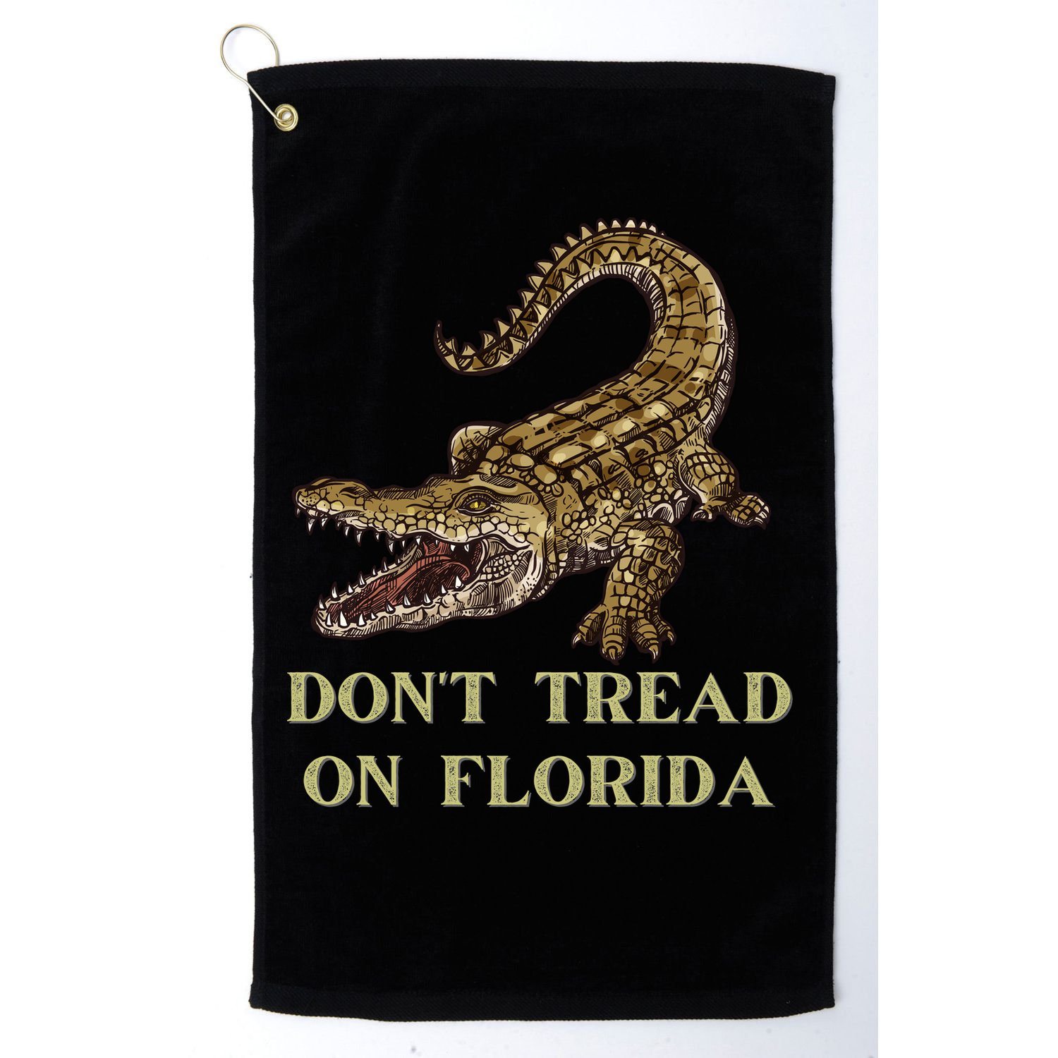 Don't Tread On Florida Golf Towel