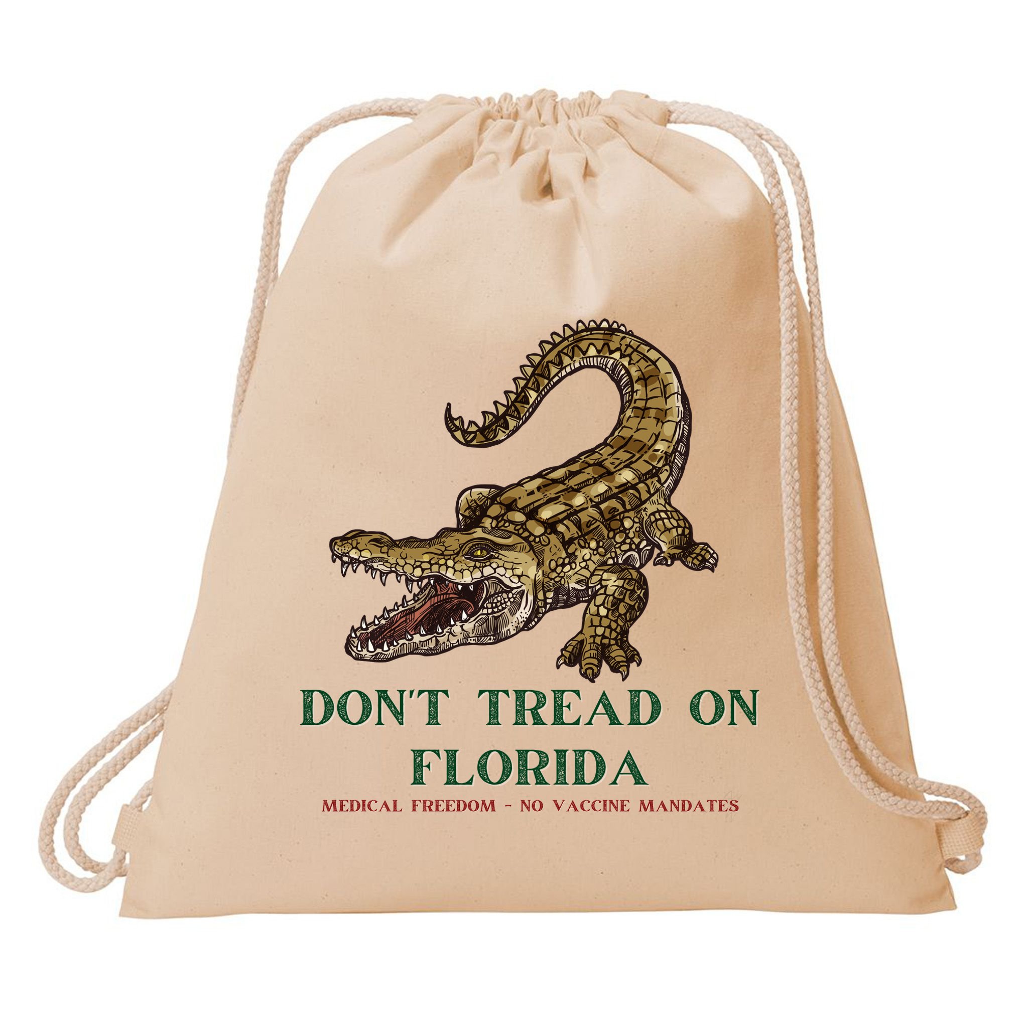 Don't Tread On Florida Drawstring Bag