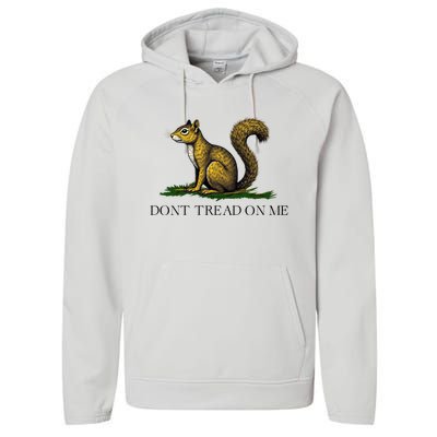 Dont Tread On Me Squirrel Performance Fleece Hoodie