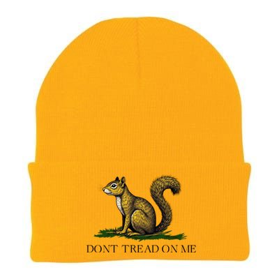 Dont Tread On Me Squirrel Knit Cap Winter Beanie