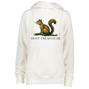 Dont Tread On Me Squirrel Womens Funnel Neck Pullover Hood