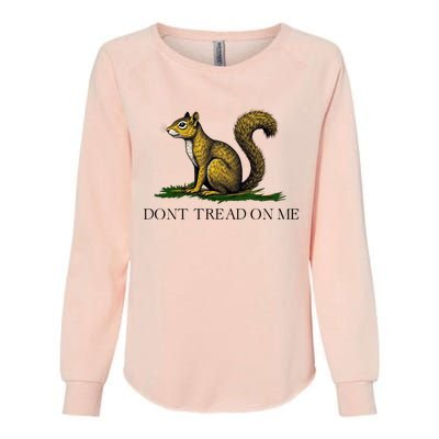 Dont Tread On Me Squirrel Womens California Wash Sweatshirt