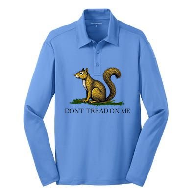 Dont Tread On Me Squirrel Silk Touch Performance Long Sleeve Polo