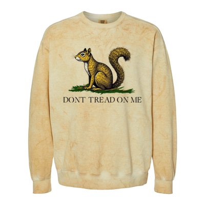 Dont Tread On Me Squirrel Colorblast Crewneck Sweatshirt