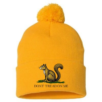 Dont Tread On Me Squirrel Pom Pom 12in Knit Beanie