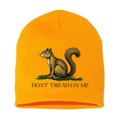 Dont Tread On Me Squirrel Short Acrylic Beanie