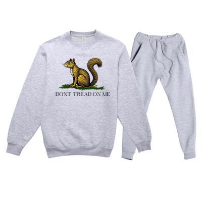 Dont Tread On Me Squirrel Premium Crewneck Sweatsuit Set