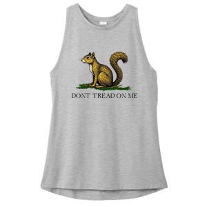 Dont Tread On Me Squirrel Ladies PosiCharge Tri-Blend Wicking Tank