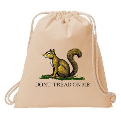 Dont Tread On Me Squirrel Drawstring Bag