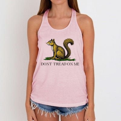 Dont Tread On Me Squirrel Women's Knotted Racerback Tank