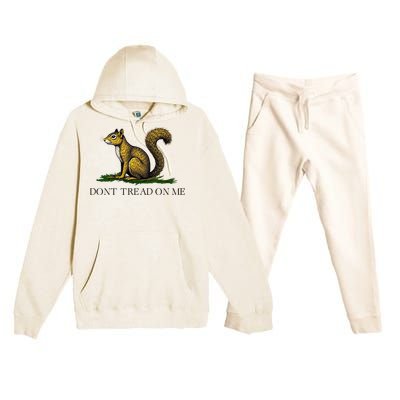 Dont Tread On Me Squirrel Premium Hooded Sweatsuit Set