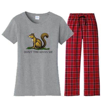 Dont Tread On Me Squirrel Women's Flannel Pajama Set